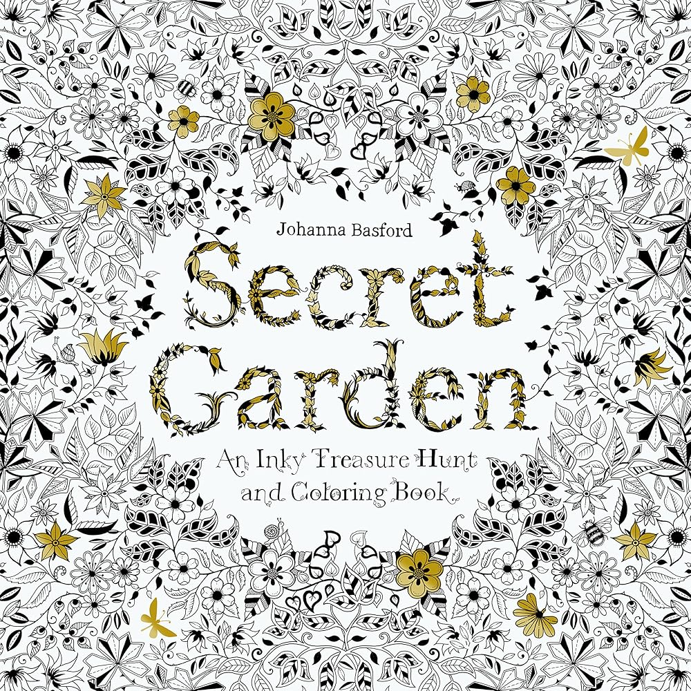 Secret Garden: An Inky Treasure Hunt and Coloring Book for Adults cover image