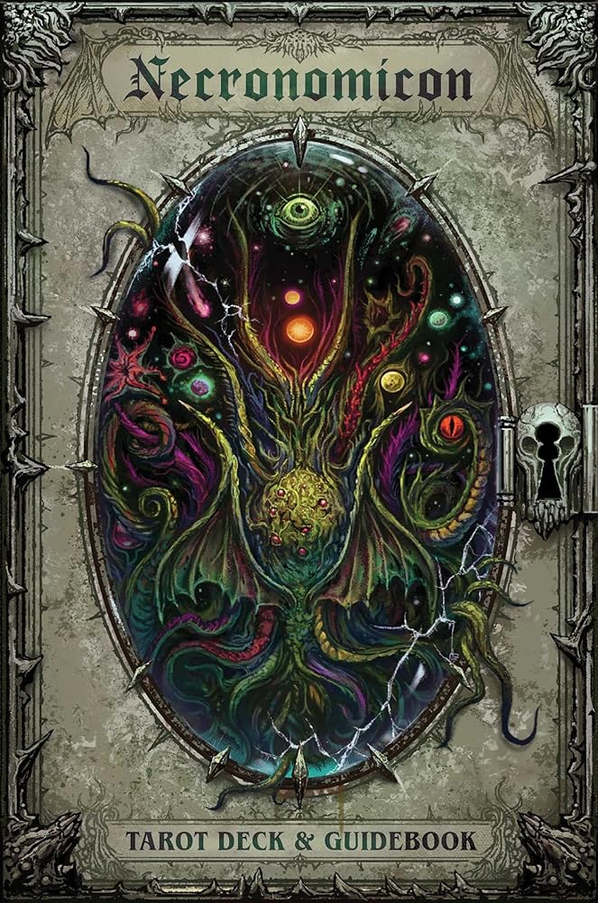 Necronomicon Tarot Deck and Guidebook cover image