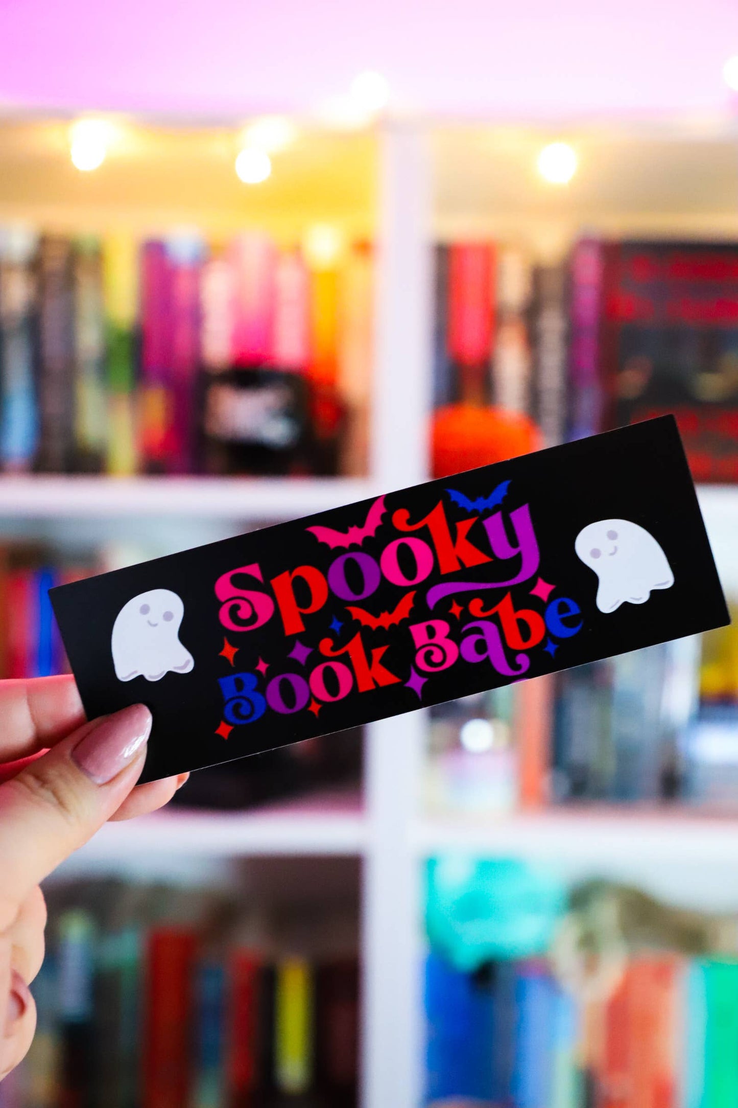 Furever Booked - Spooky Book Babe Bookmark: Laminated