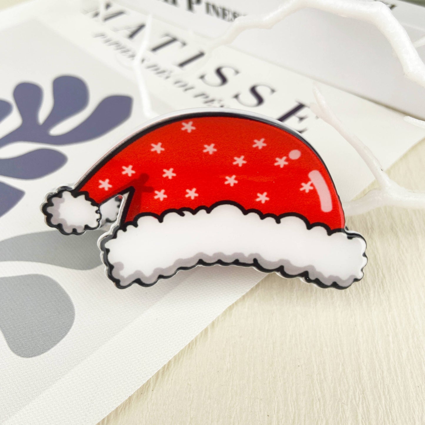 mildstyles - Christmas Santa Hair Claw Clip,Christmas tree Hair clip: B20-1-17