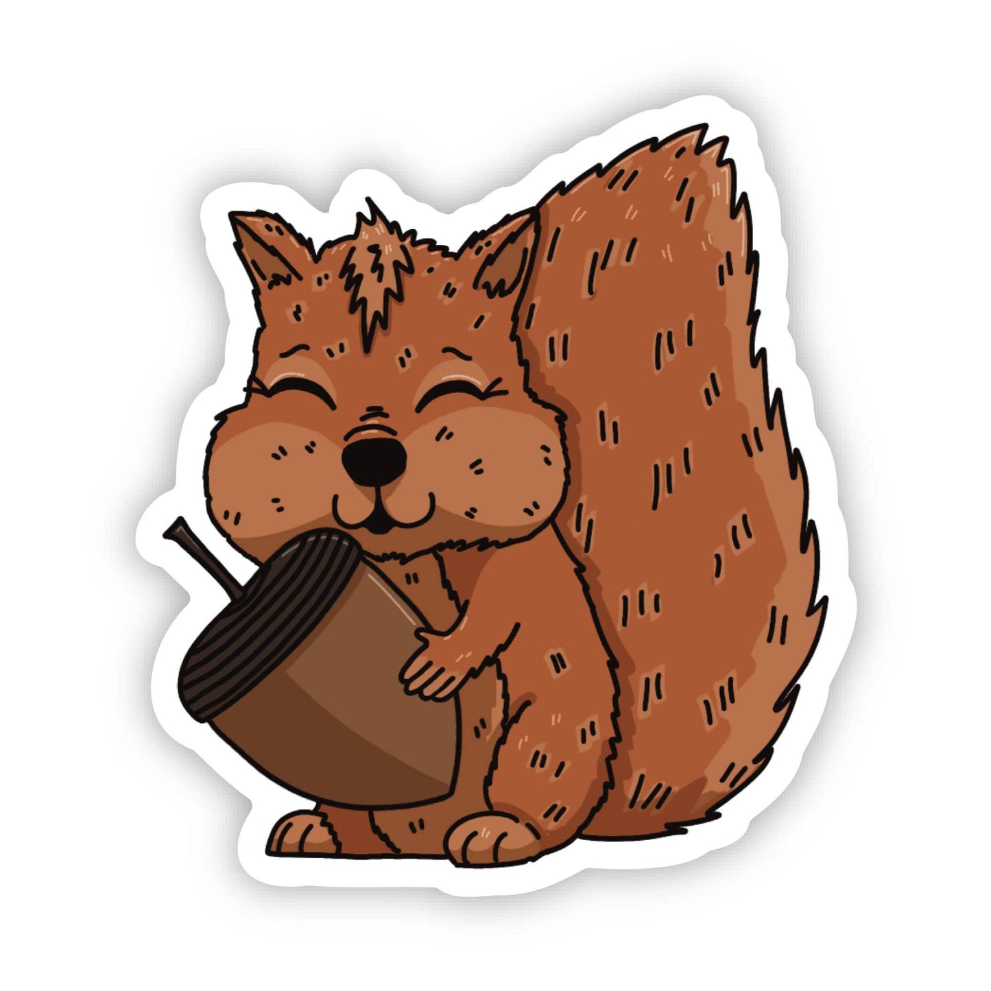 Big Moods - Cute Fall Squirrel Sticker