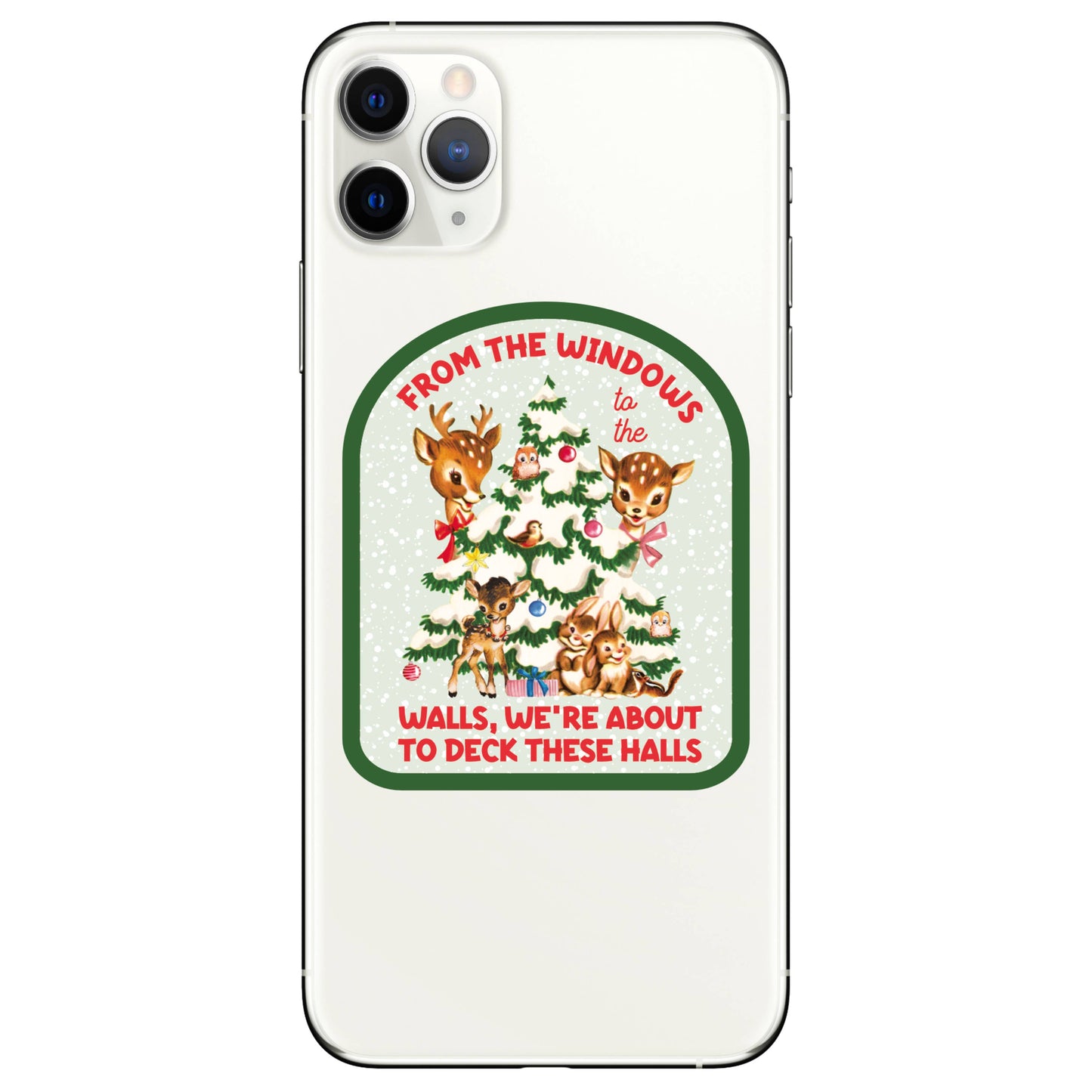 Juju and Moxie - Holiday Christmas Funny Animal High Quality Vinyl Sticker