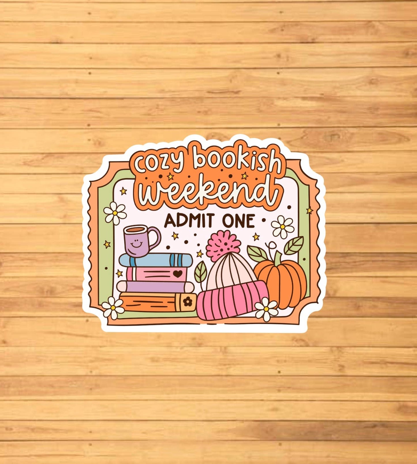 EnchantingSunshine - Cozy Bookish Weekend Sticker