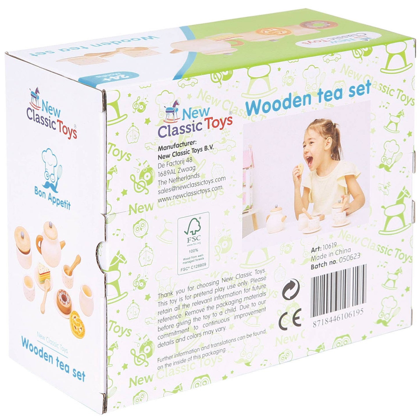 New Classic Toys - New Classic Toys Wooden tea set
