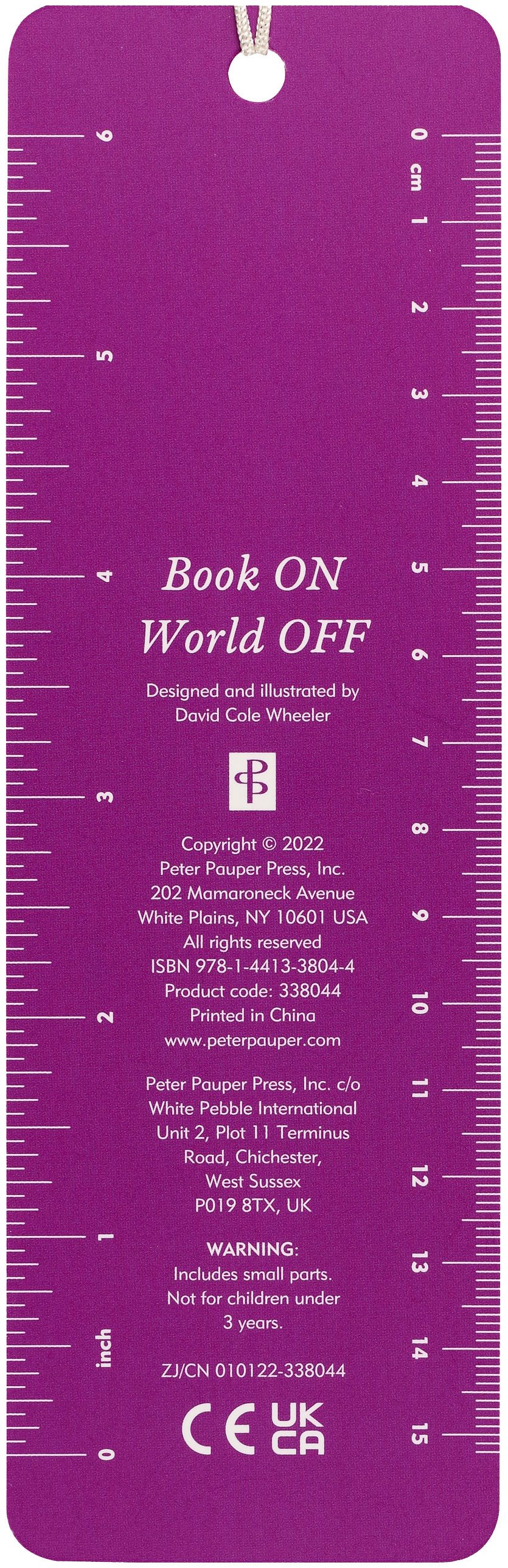 Peter Pauper Press - Book On / World Off Beaded Bookmark