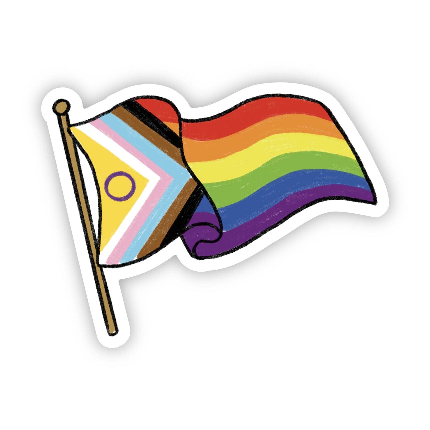 Big Moods - LGBTQ+ Pride Flag Sticker