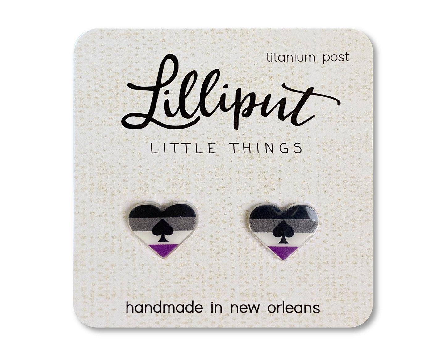 Lilliput Little Things - Pride Earrings // LGBTQ+ Pride Flag Earrings: Rainbow Heart Gay Pride