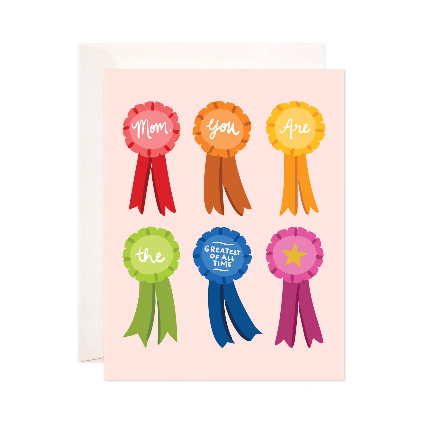 Bloomwolf Studio - Mom Ribbons Greeting Card - Mother's Day Card