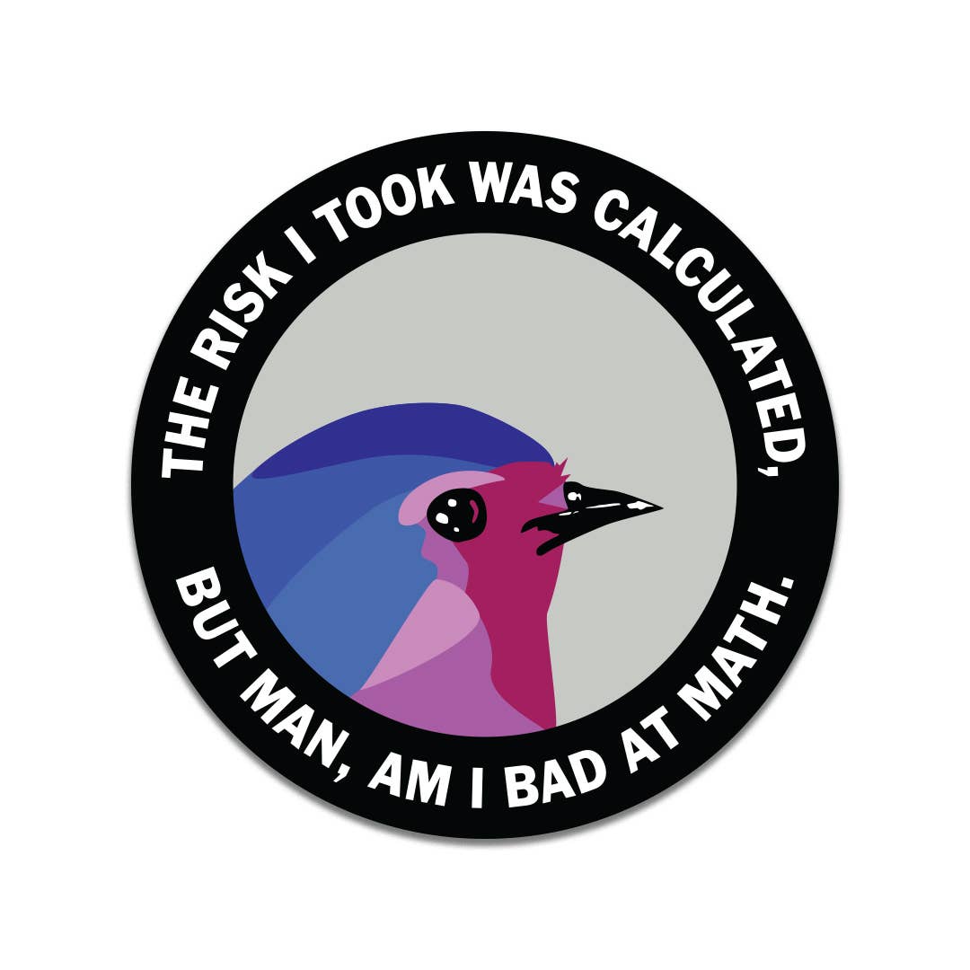 The Mincing Mockingbird - Risk Round Vinyl Sticker