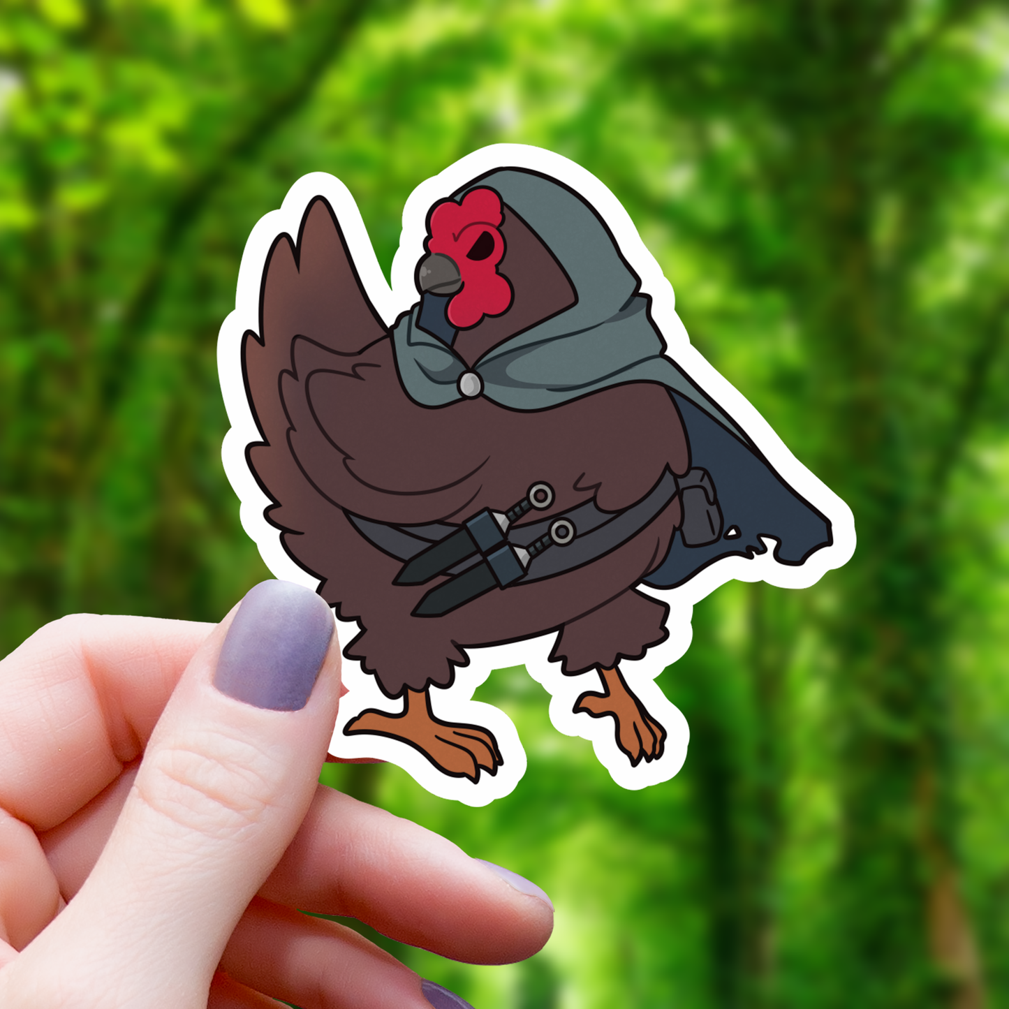 Mimic Gaming Co - Rogue Chicken TTRPG Class Sticker - 3"