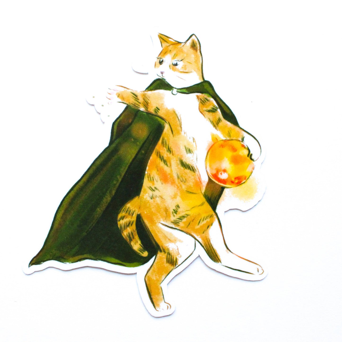 Amy Hartelust Art and Illustration - Willow Witch Cat Vinyl Sticker