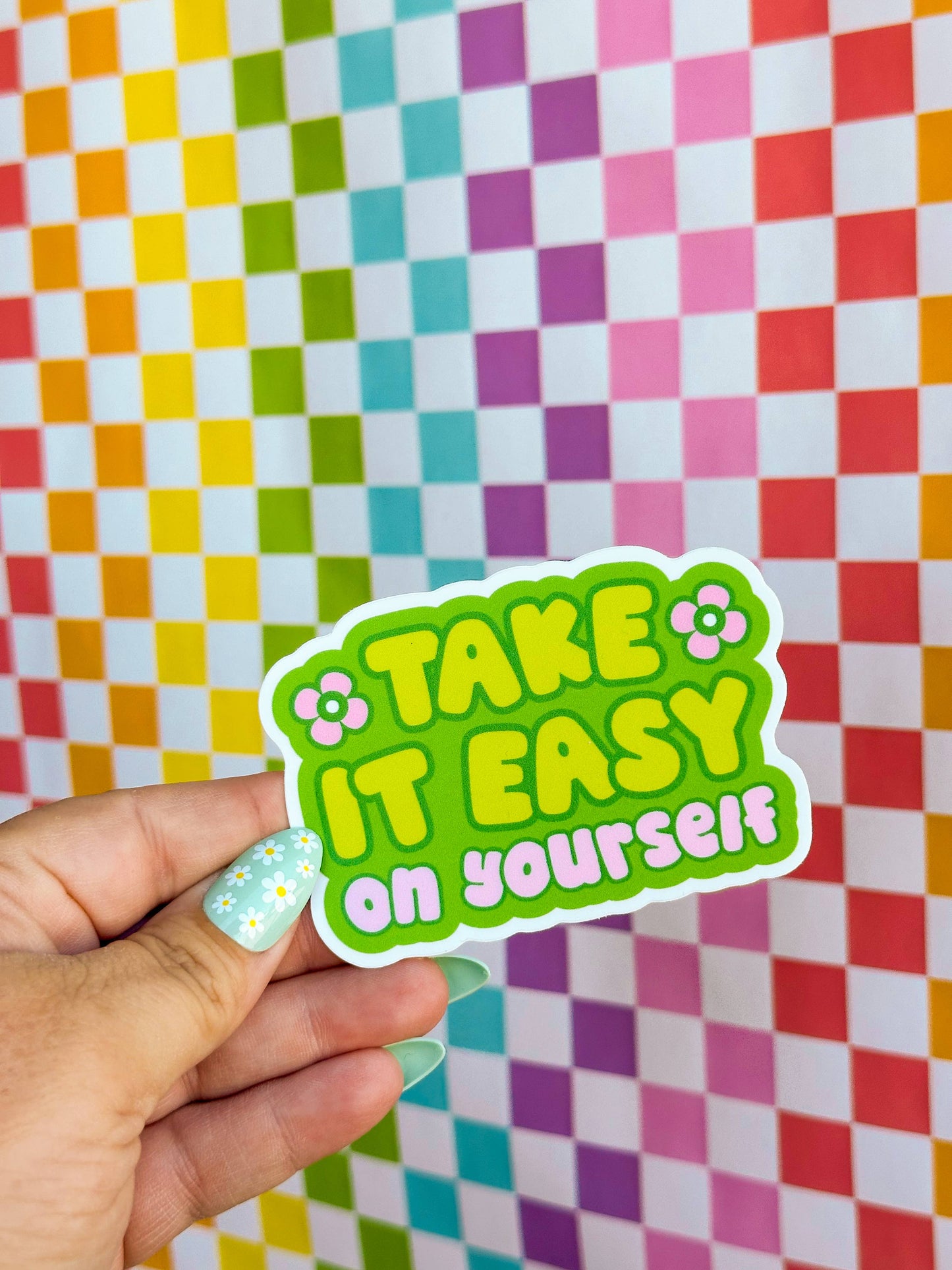 The Hissin' Kitten - Take It Easy on Yourself Sticker