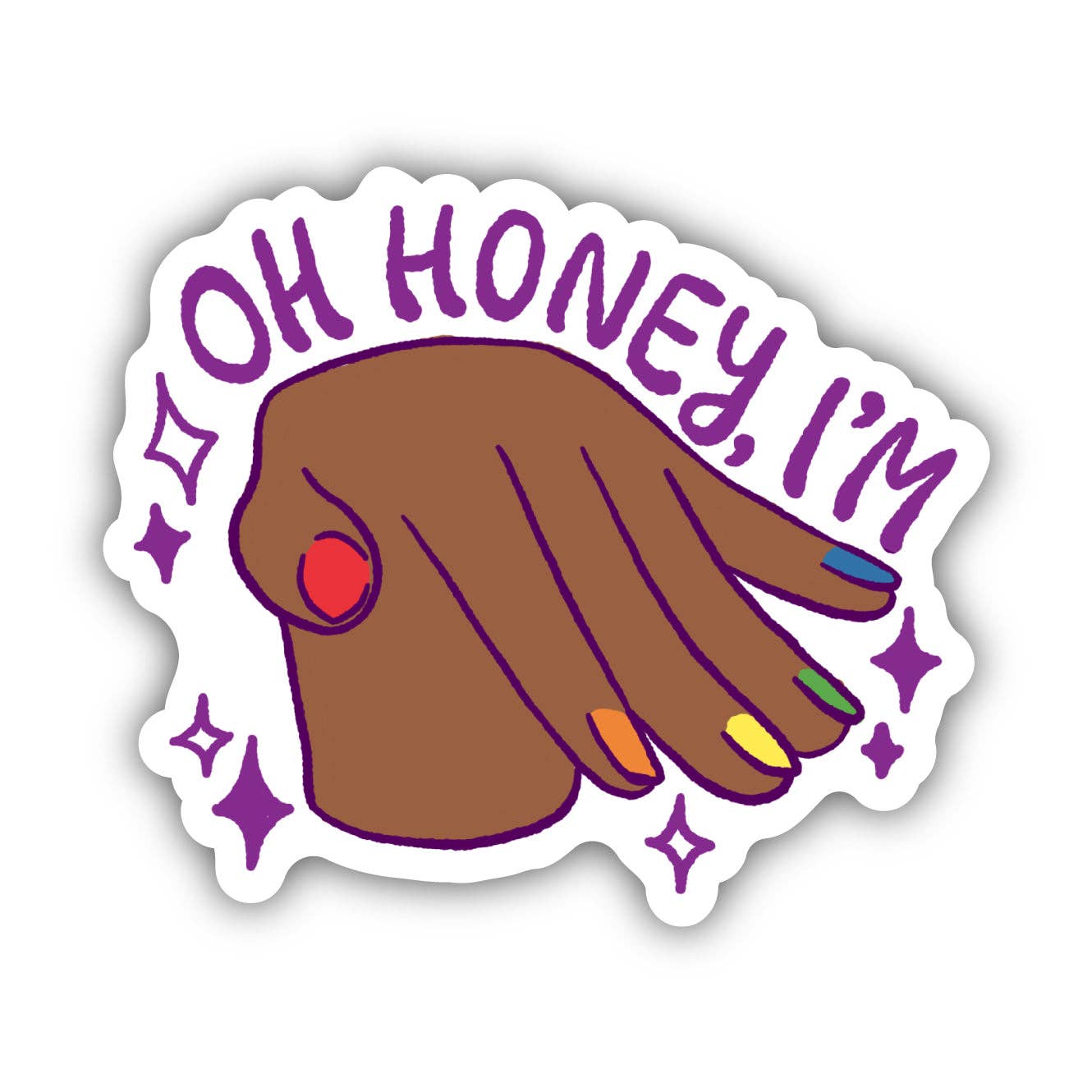 Big Moods - Oh Honey, I'm... Hand Pride Sticker