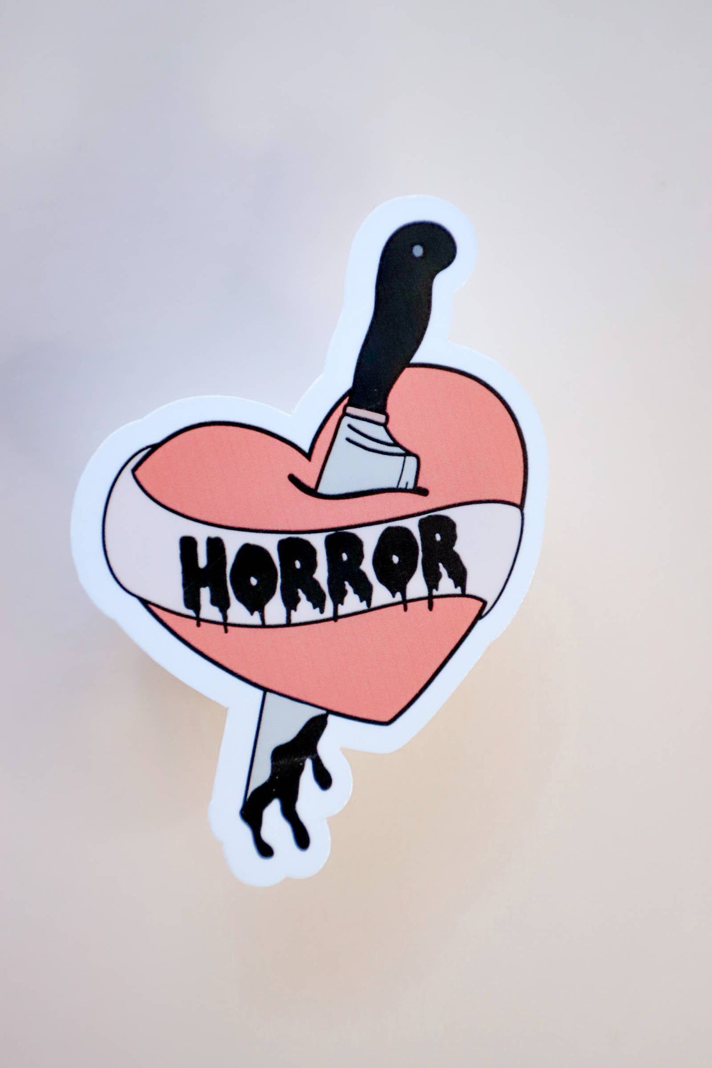 Furever Booked - Horror Heart Sticker
