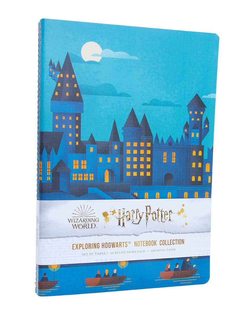Insight Editions - Harry Potter: Exploring Hogwarts™ Sewn Notebook Collection (Set of 3)