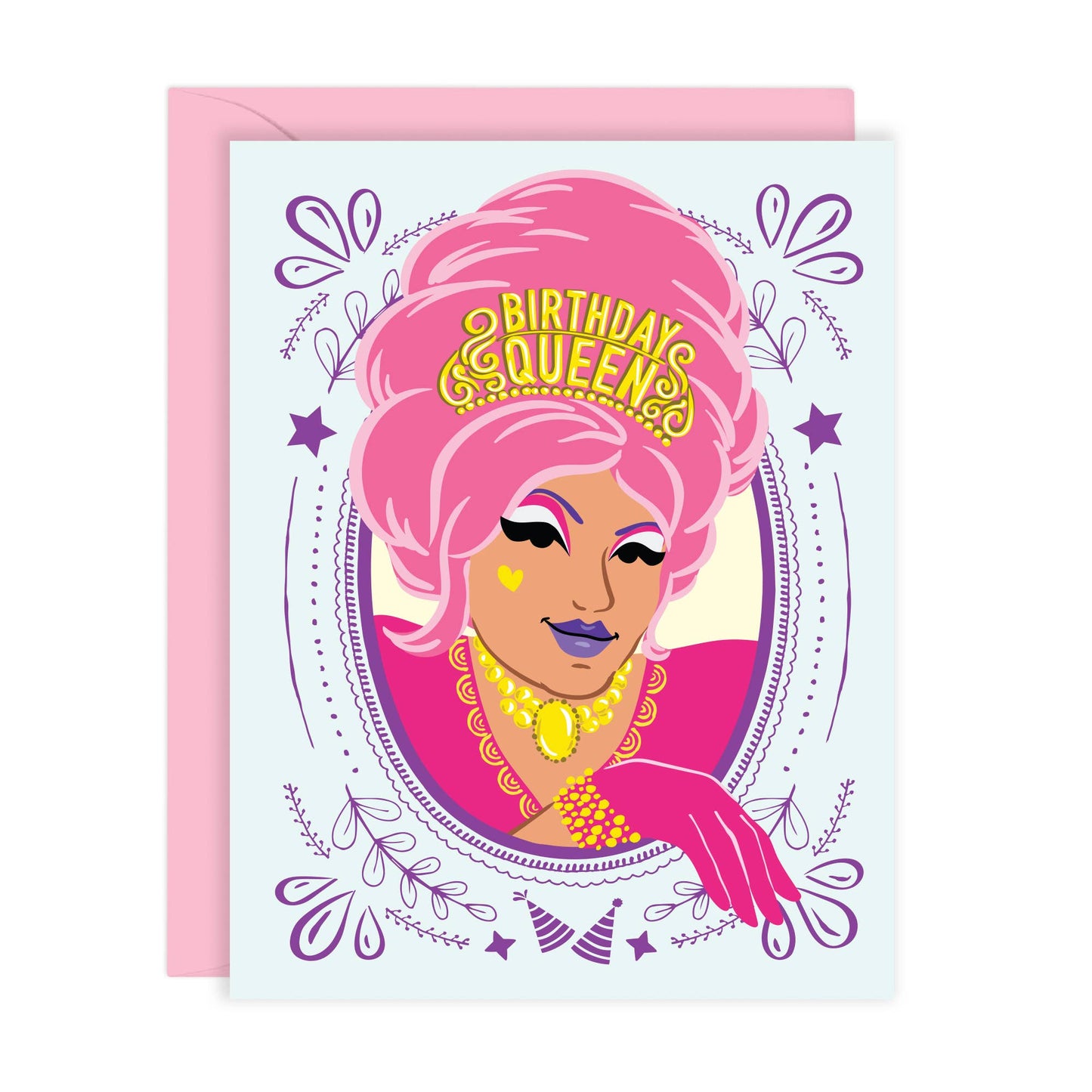 Lucy Loves Paper - Birthday Queen Queer Card (A2)