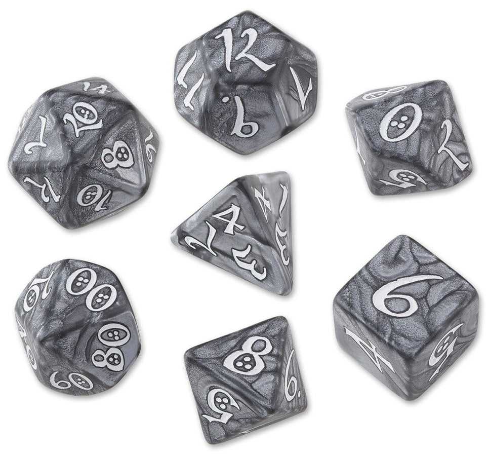 Classic RPG Dice Set Smoky/White (7)