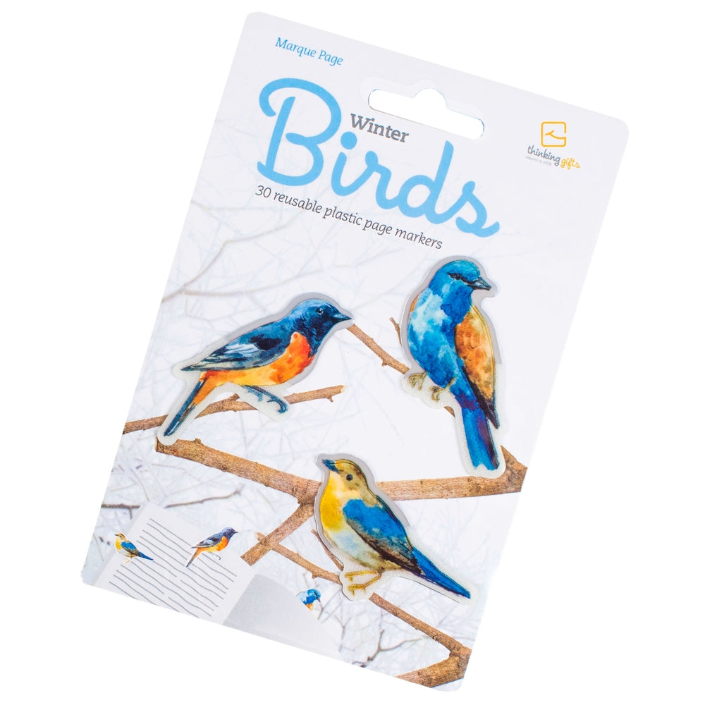 Winter Birds Page Marker (Sticky Bookmark)