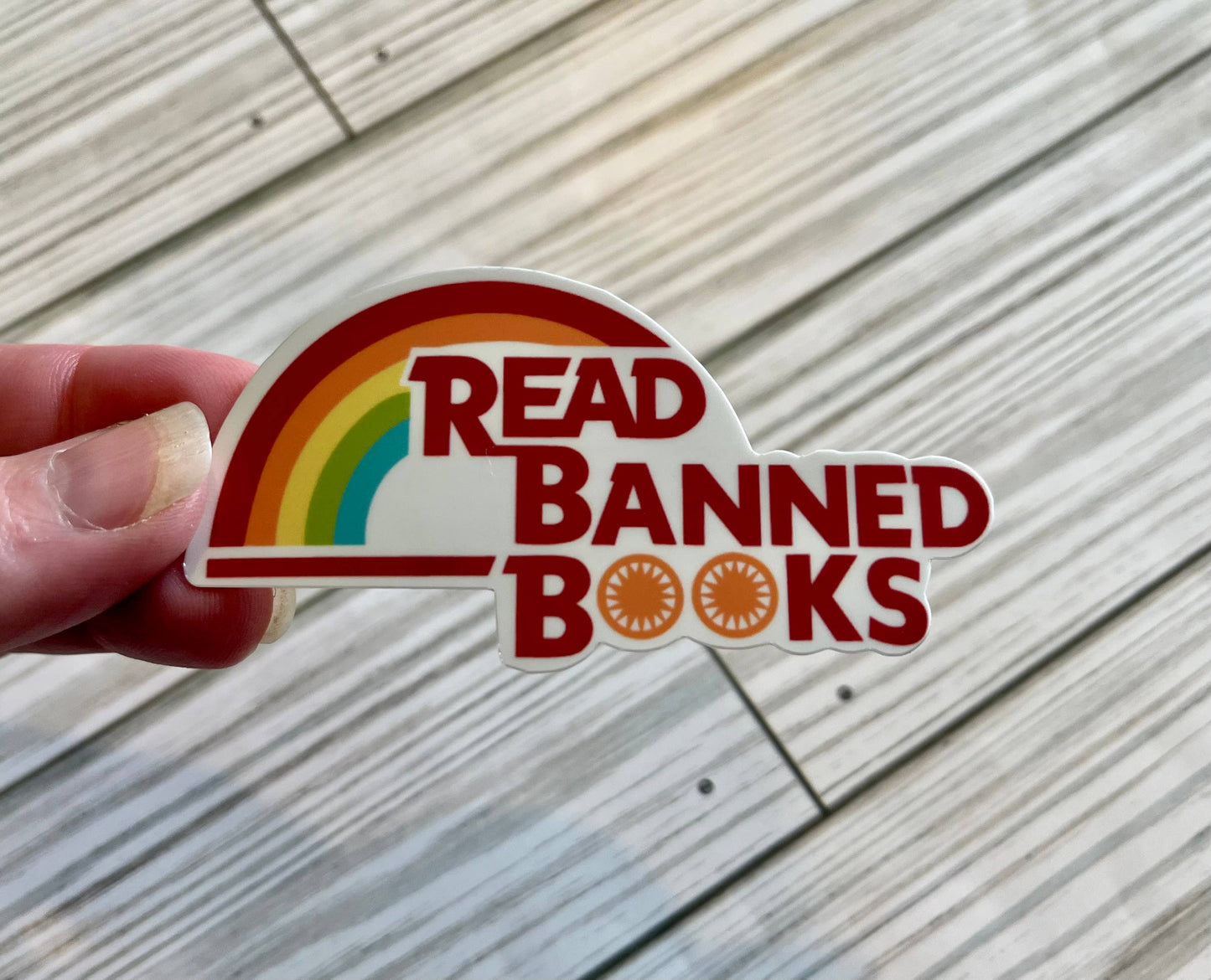 Graceful Darkness, LLC - Read Banned Books, Vinyl Sticker