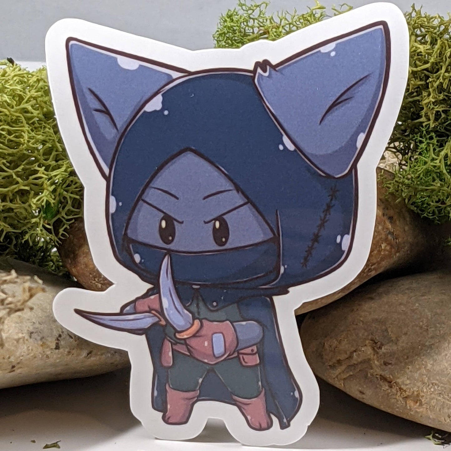 Rogue Cat RPG Inspired Tabletop Gaming Sticker - 2.5"