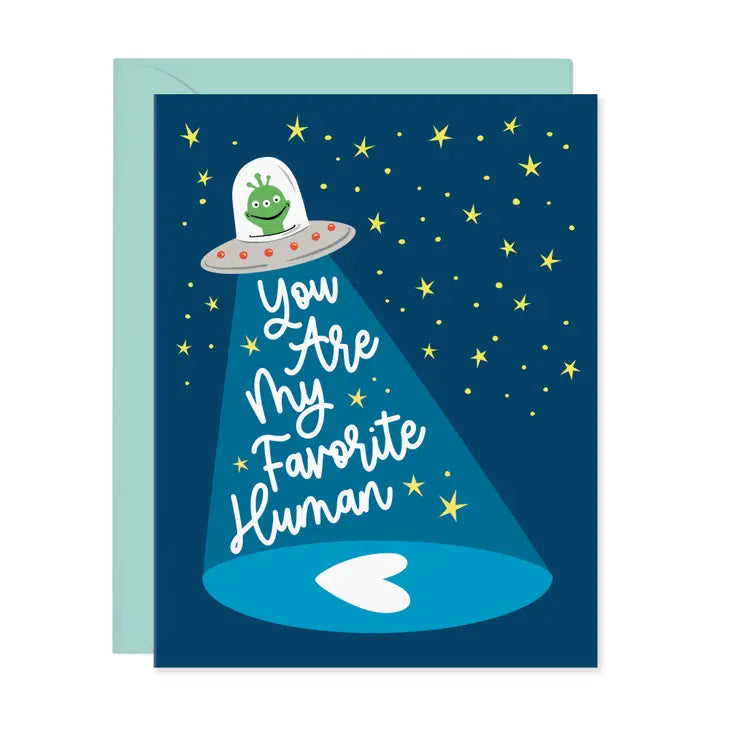 You're My Favorite Human Greeting Card
