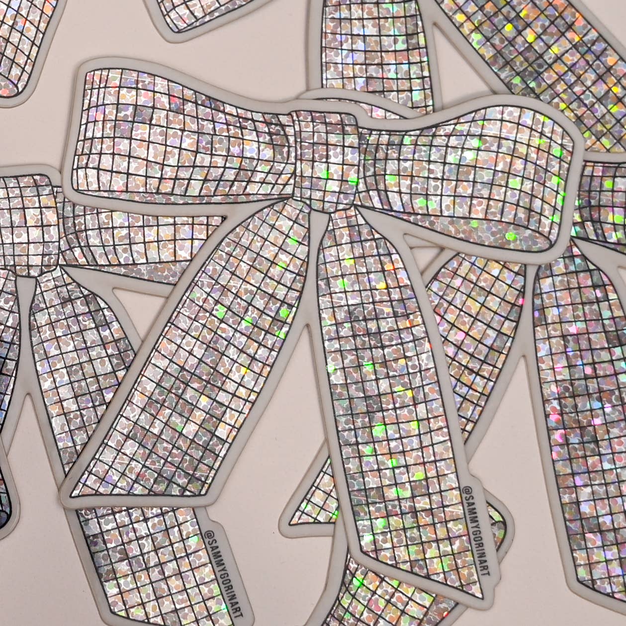 Sammy Gorin LLC - Disco Ribbon Bow Sticker