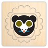 Animal Faces 4 Layer Wood Puzzle