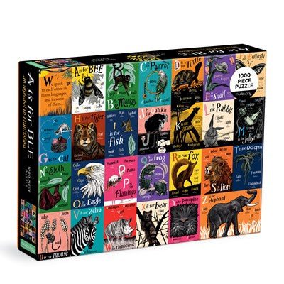 A is for Bee An Alphabet in Translation 1000 Piece Family Puzzle