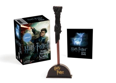 Harry Potter Wizard's Wand with Sticker Book: Lights Up! (Revised)