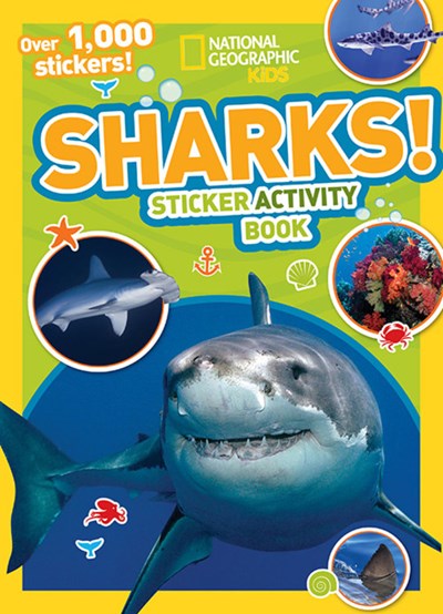 National Geographic Kids Sharks Sticker Activity Book Over 1000 Stickers