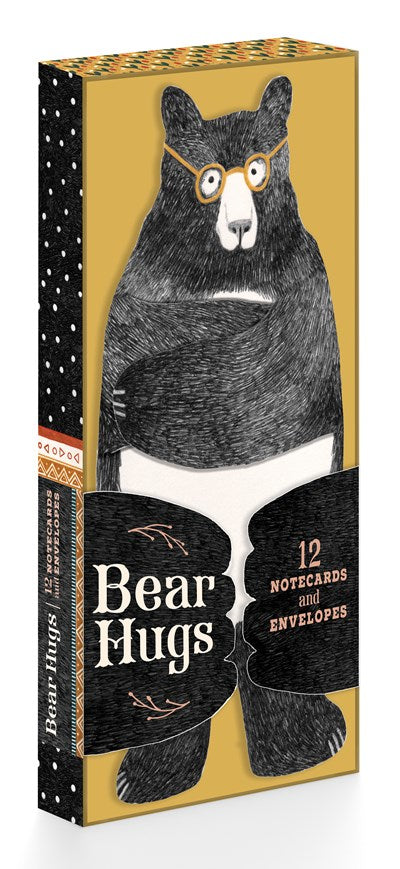 Bear Hugs: 12 Notecards and Envelopes: (Cute Notecards, Notecards for Friends, Artistic Notecards with Envelopes)