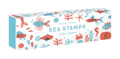 Sea Stamps: 25 Rubber Stamps and Two Ink Colors