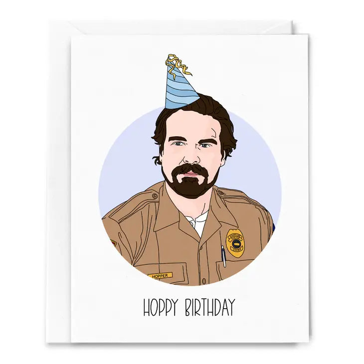 Hoppy Birthday Jim Hopper Stranger Things Card