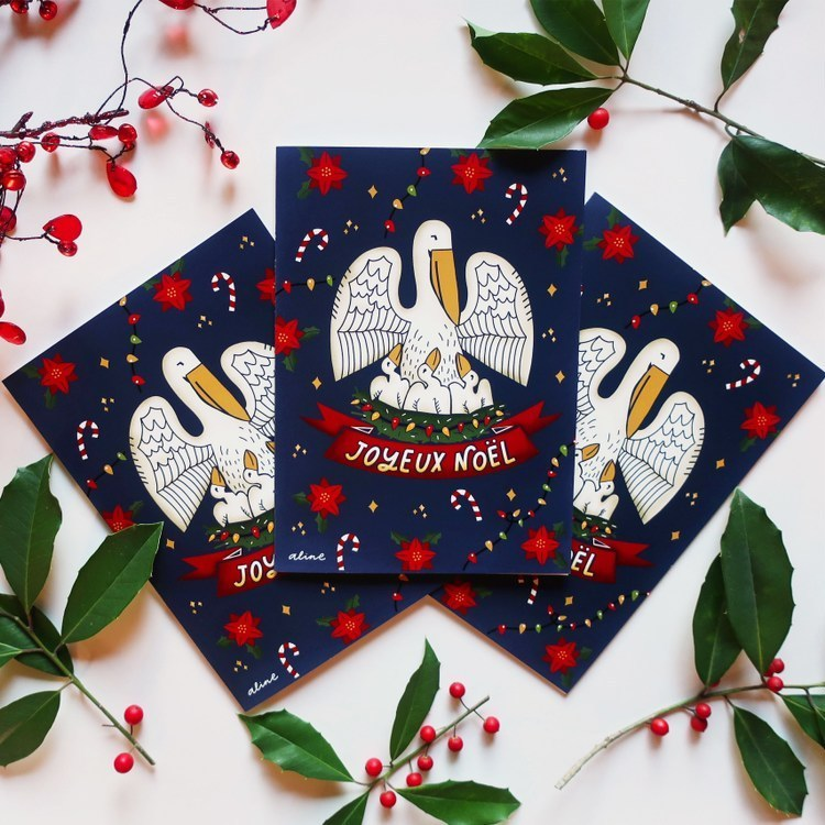 Joyeux Noël Greeting Card