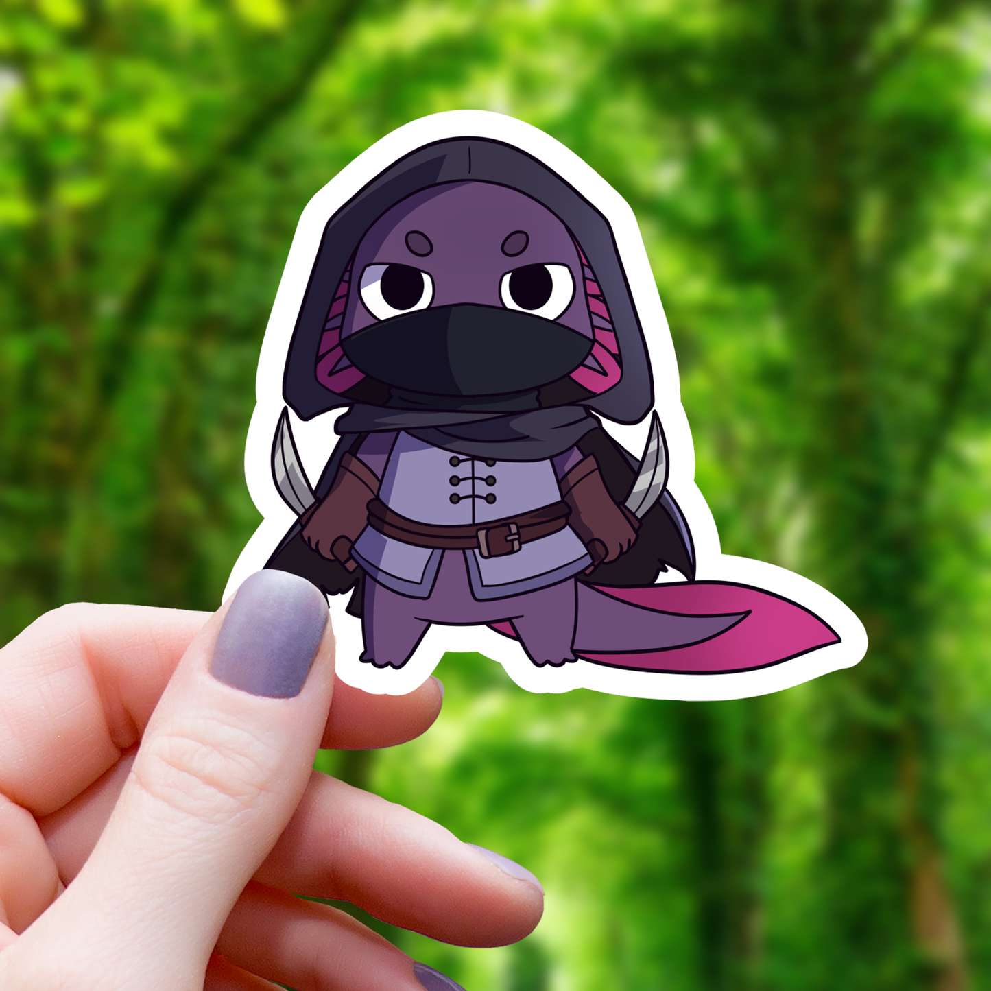 Mimic Gaming Co - Axoltol Rogue RPG Inspired Sticker - 3"