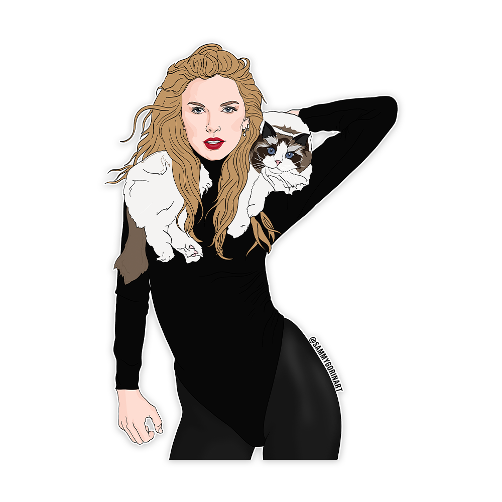 Sammy Gorin LLC - Taylor Swift, Karma is a Cat Sticker