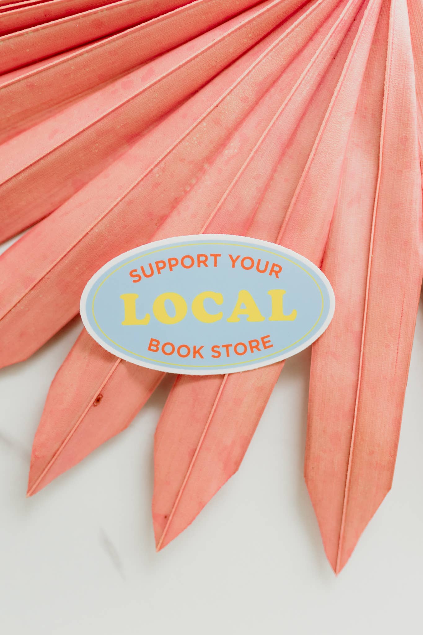 Hands Producing Hope - Support Your Local Bookstore Sticker
