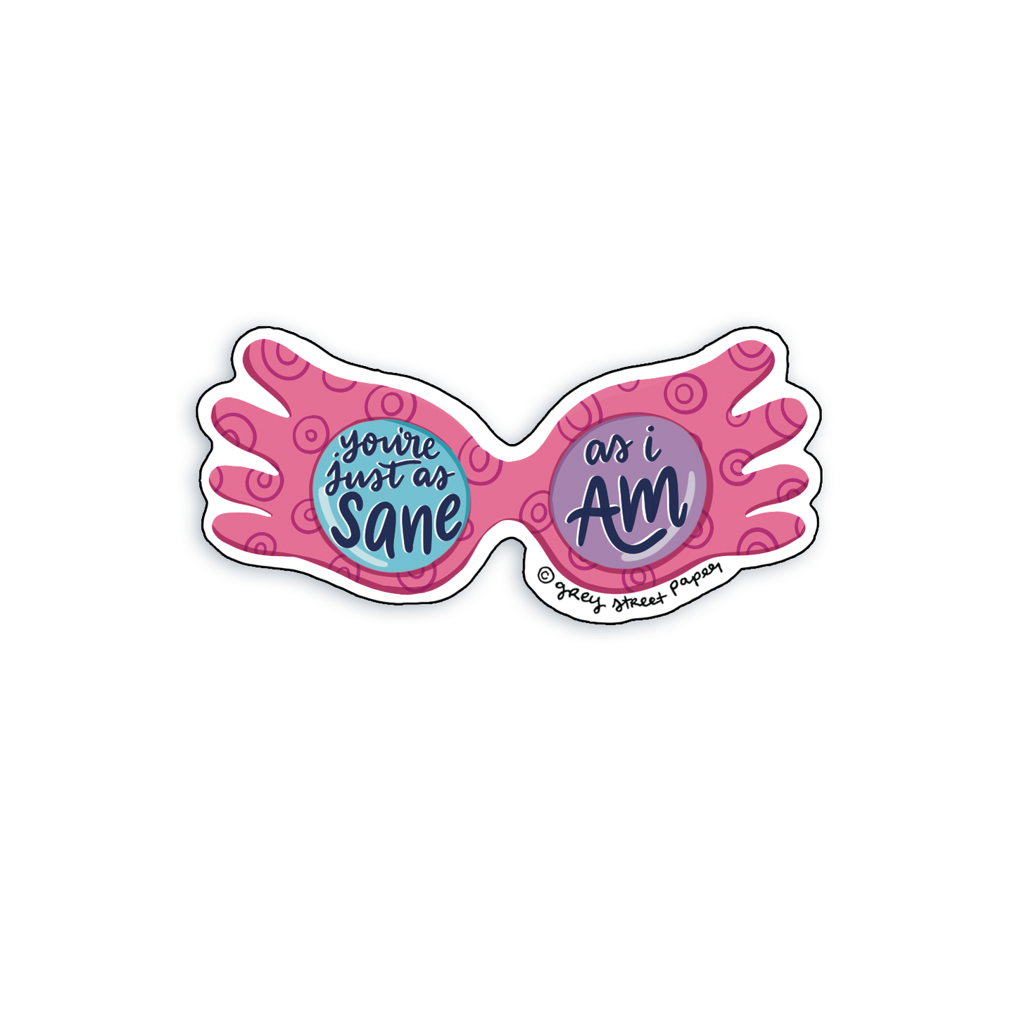 Grey Street Paper - Magic Glasses Sticker
