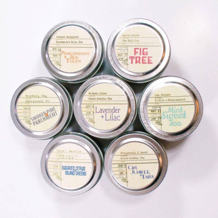 Mini Tins / literary inspired candles