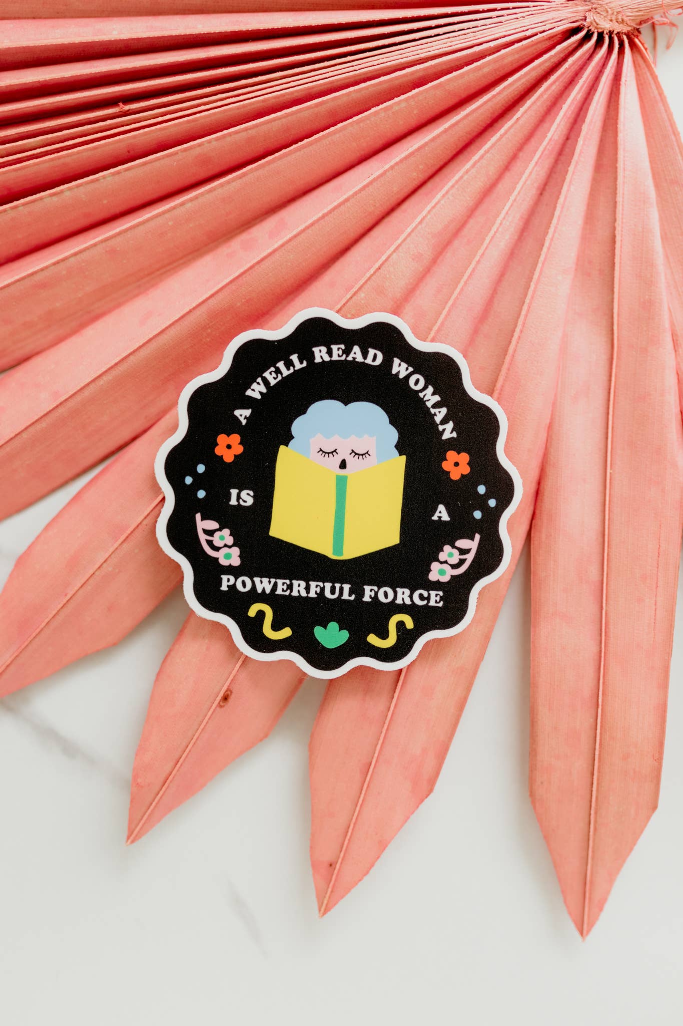 Hands Producing Hope - A Well Read Woman Sticker