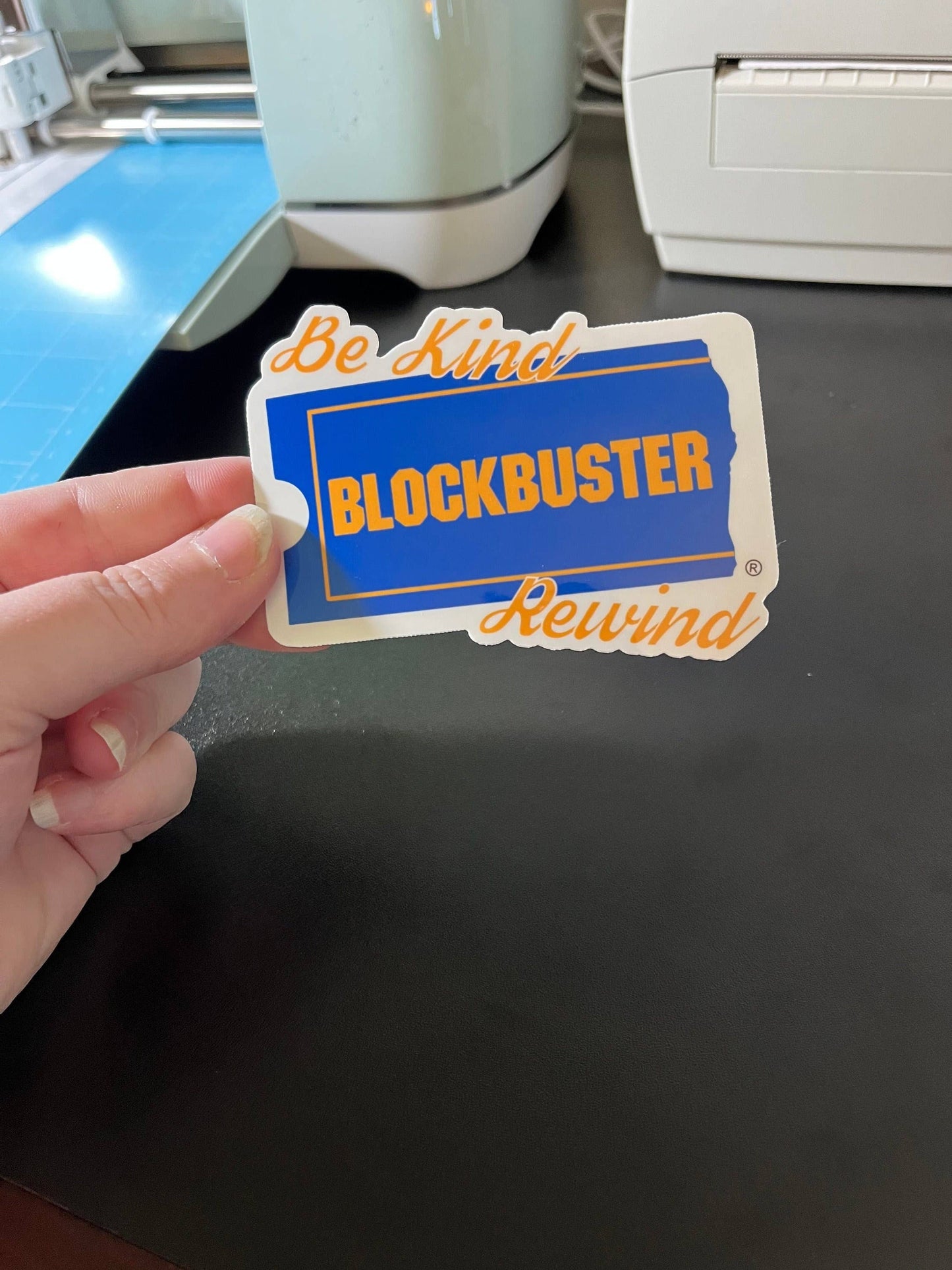 Graceful Darkness, LLC - Be Kind Rewind, Vinyl Sticker, Blockbuster