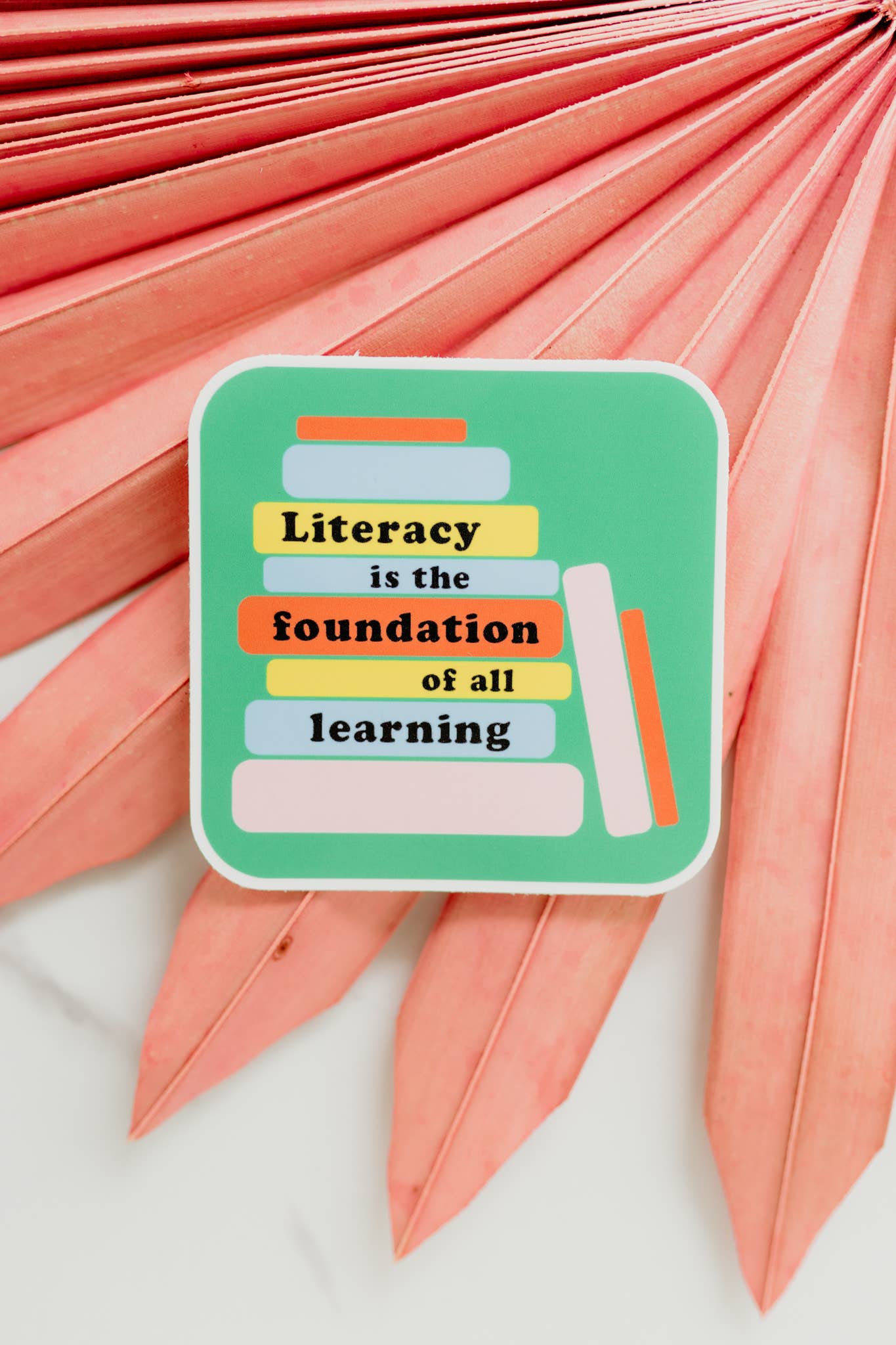 Hands Producing Hope - Literacy is the Foundation Sticker