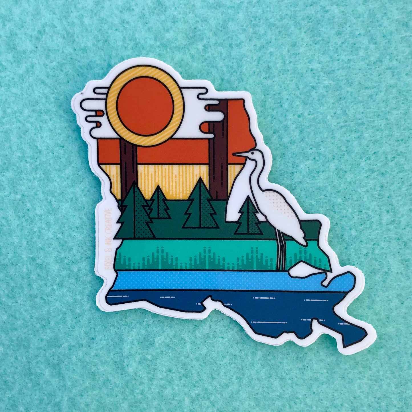 Pixel & Ink Creative - Louisiana Layers Sticker