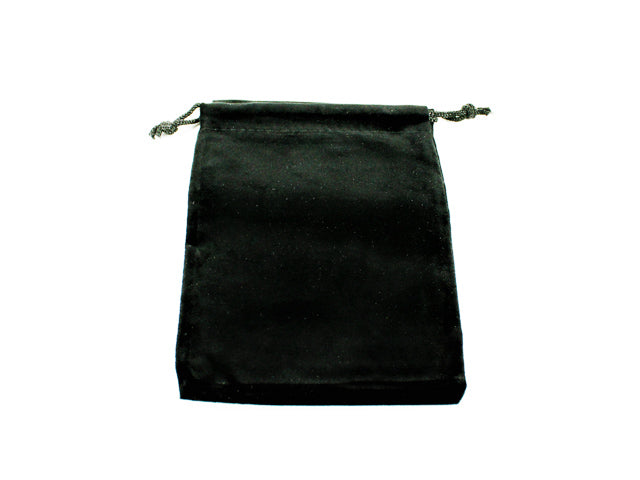 Dice Bag Suedecloth (S) Black 4" x 5 1/2"