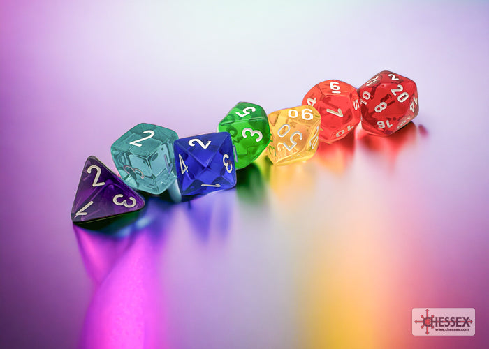 Prism Translucent GM & Beginner Player Polyhedral 7-Die Set