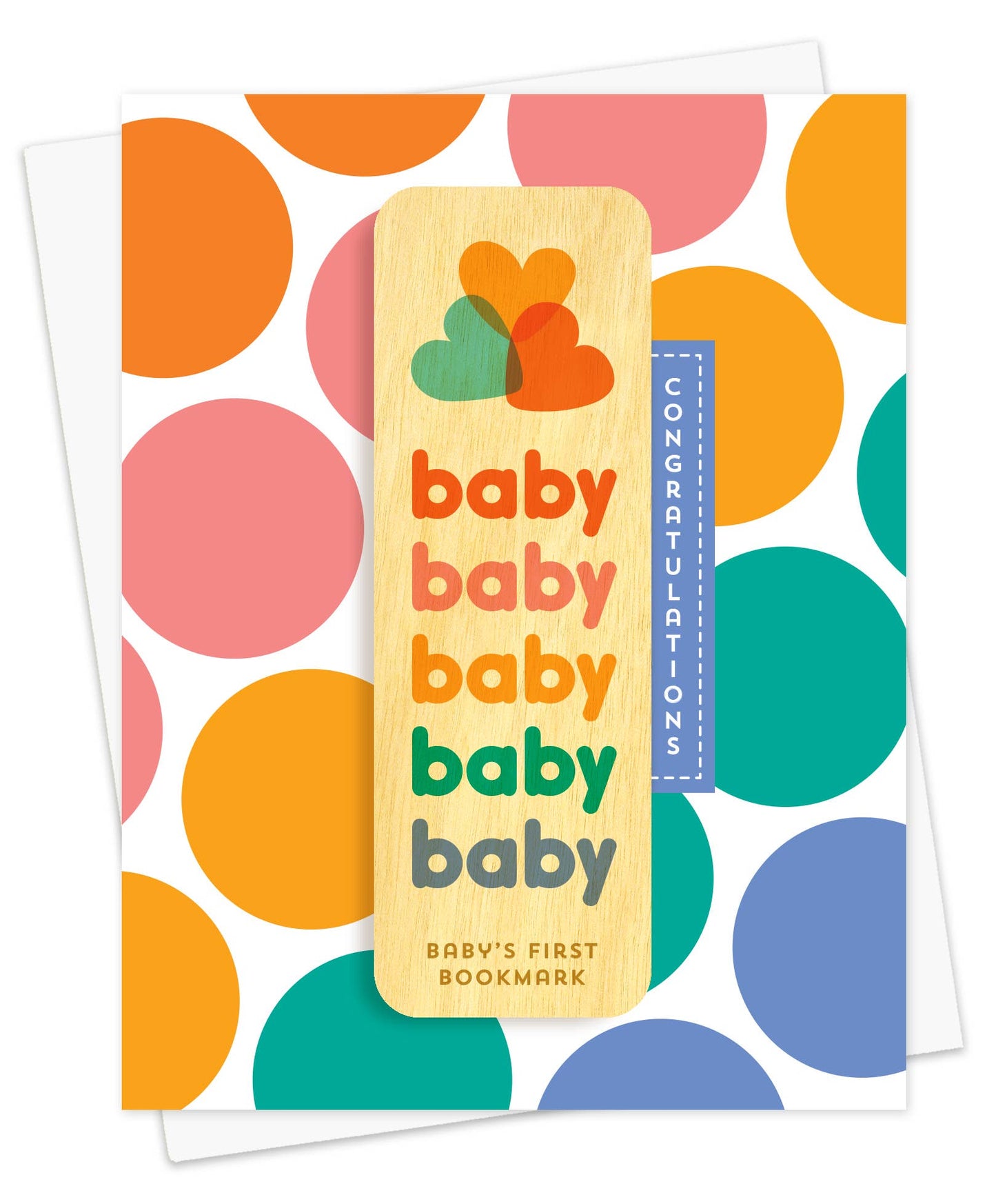 Night Owl Paper Goods - Baby Baby Bookmark Congratulations Card
