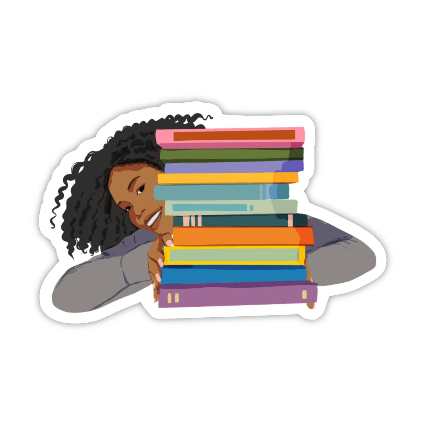 CheerNotes Greeting Cards & Stationery - Book Stack Love Sticker