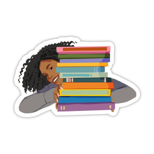 CheerNotes Greeting Cards & Stationery - Book Stack Love Sticker