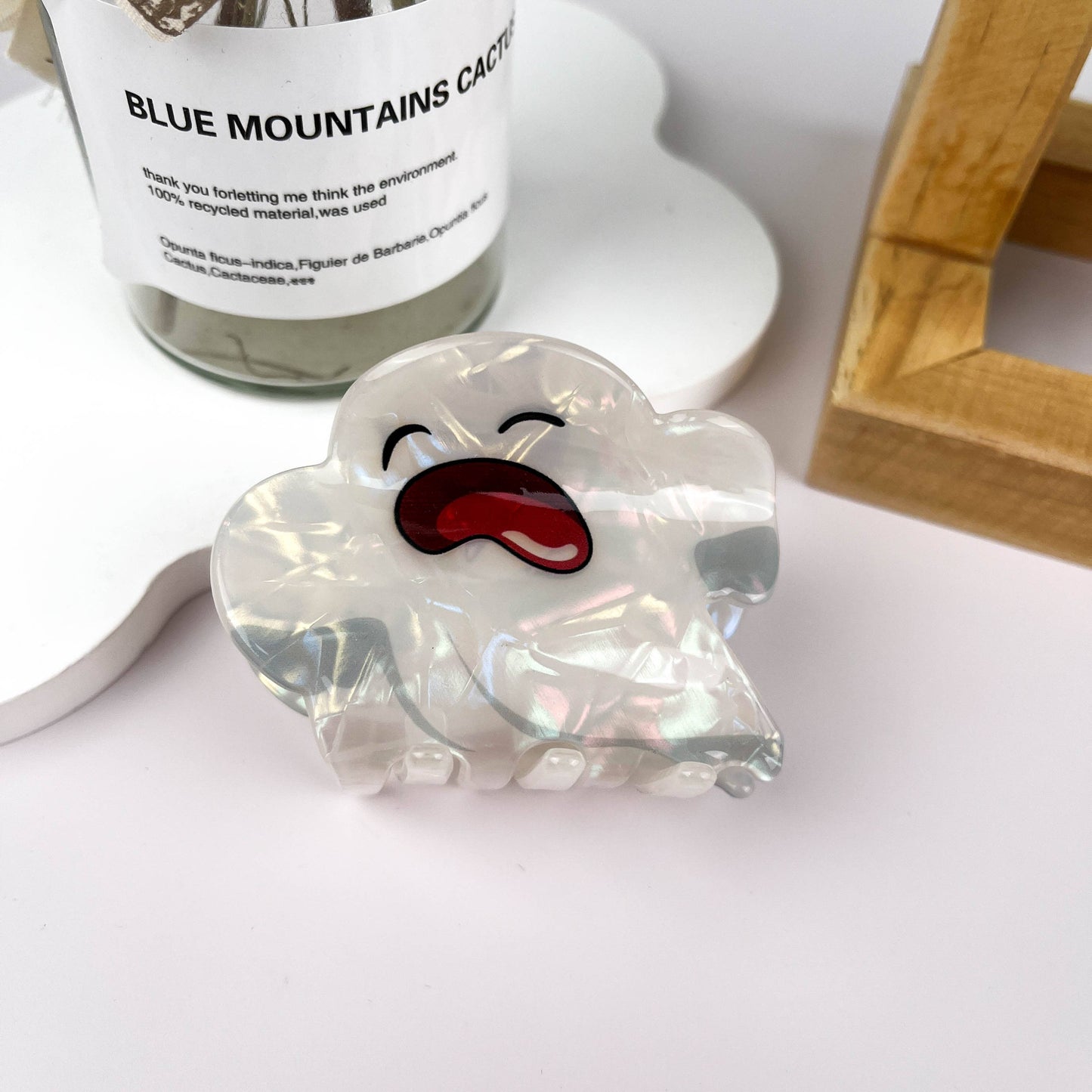mildstyles - White Ghost Halloween Hair Clip: GhostE