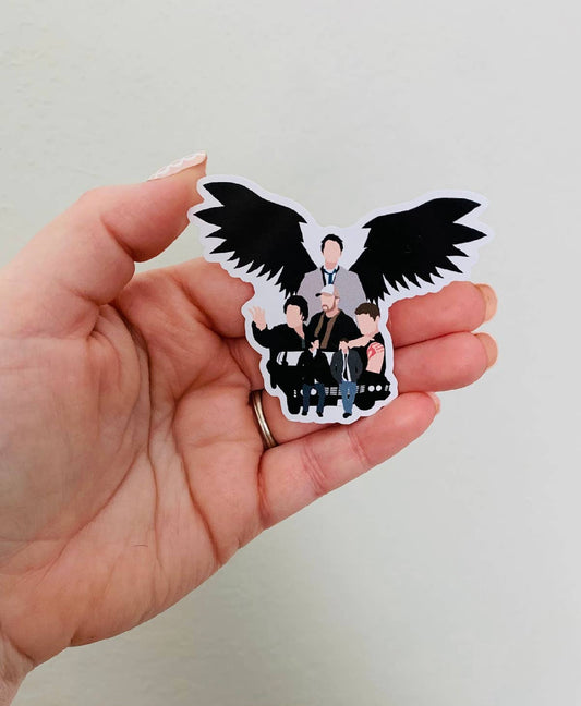 Oily Graphic Creations - With Wings-Supernatural Sticker/Magnet: Glossy Vinyl